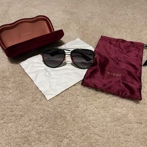 Authentic Gucci aviator sunglasses
